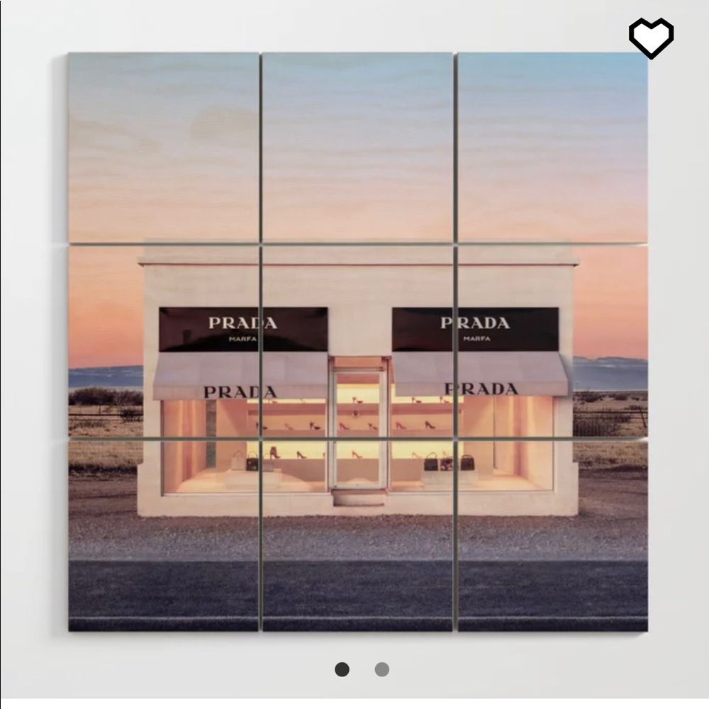 COPY - MOVING SALE — NEW PRADA MARFA WOOD WALL ART